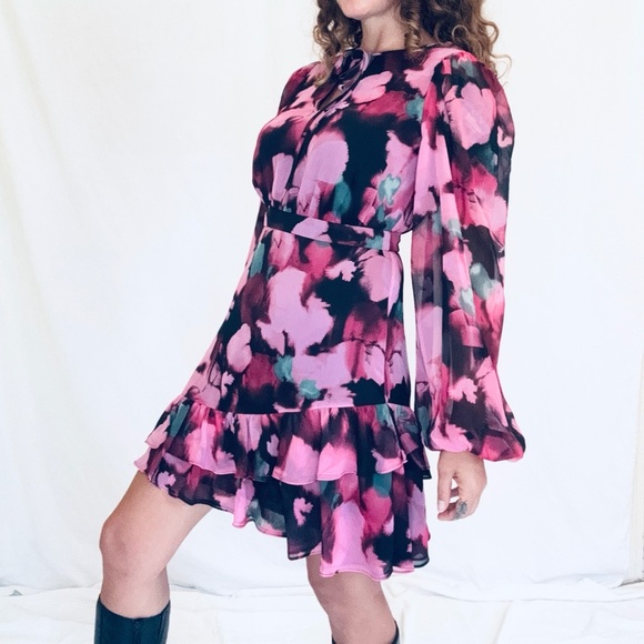 Ted Baker Grayda Ruffled Mini Dress - Picture 2 of 5